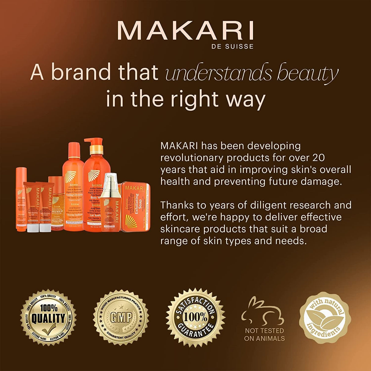 Makari Extreme Argan & Carrot Oil Tone Boosting Body Glycerin 16.8 oz. 