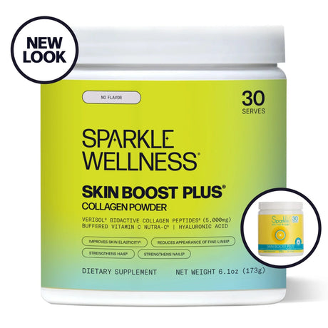Sparkle Wellness 30 Serve SKIN BOOST PLUS Collagen Powder - No Flavor 