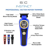 StyleCraft Instinct SC407M Cordless Trimmer w/ Vector Motor 