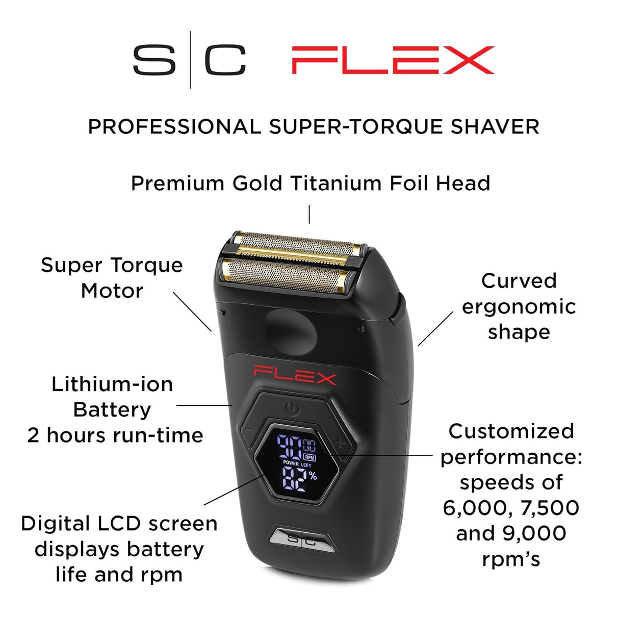 StyleCraft SC806B Flex Digital Foil Shaver 