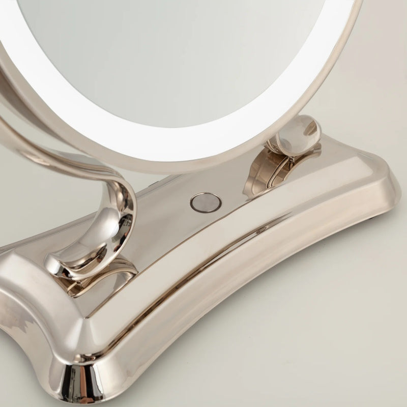 Zadro GLALT75 Polished Nickel Glamour Led Lighted Makeup Mirror 