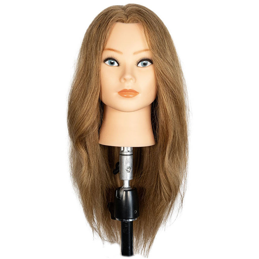 100% Human Hair Mannequin Head For Braiding Manikin Head For Hairdresser  Professional Cosmetology Dummy Head