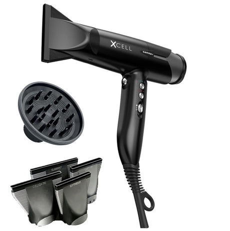 GAMMA+ XCell Hair Dryer - Black 