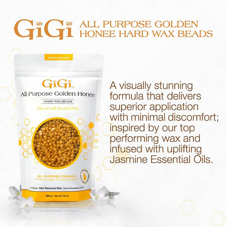 GiGi Golden Hard Wax Beads 14oz - 67985