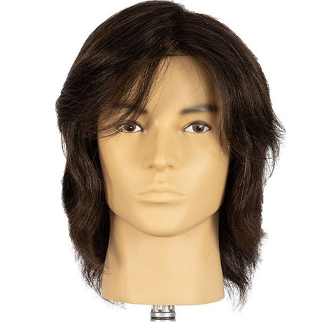 Celebrity Jerry Male Curly Coily Human Hair Manikin Head Model E341 –  Simply Manikins