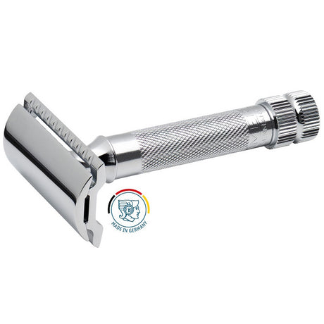 Merkur 34C Double Edge Safety Razor - Heavy Duty Short Handle Safety Razor