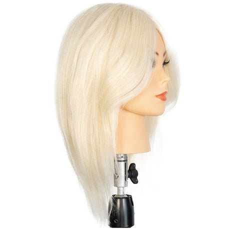 Hair Mannequin Head Simulation Ink Yellow Colour Mixture Gradient Hair Braiding  Head For Hairdresser Practice