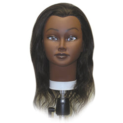 Tina Ethnic 100% Human Hair Cosmetology Mannequin Head by Celebrity at