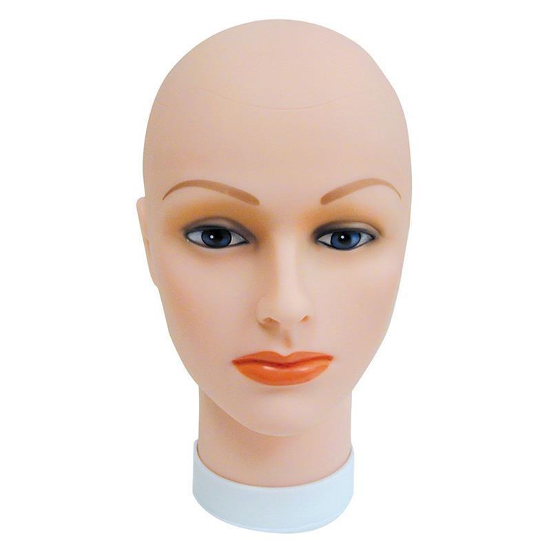 Cosmetology Training Bald Manikin Head,, Mannequin Head, for Training for Hair Styling for Shop for Makeup Without Makeup, Size: No Makeup